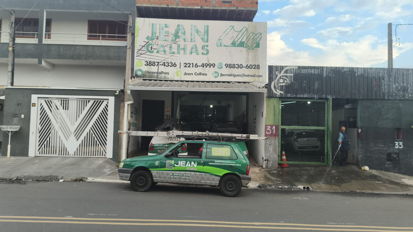 Fachada da Jean Calhas em Hortolândia